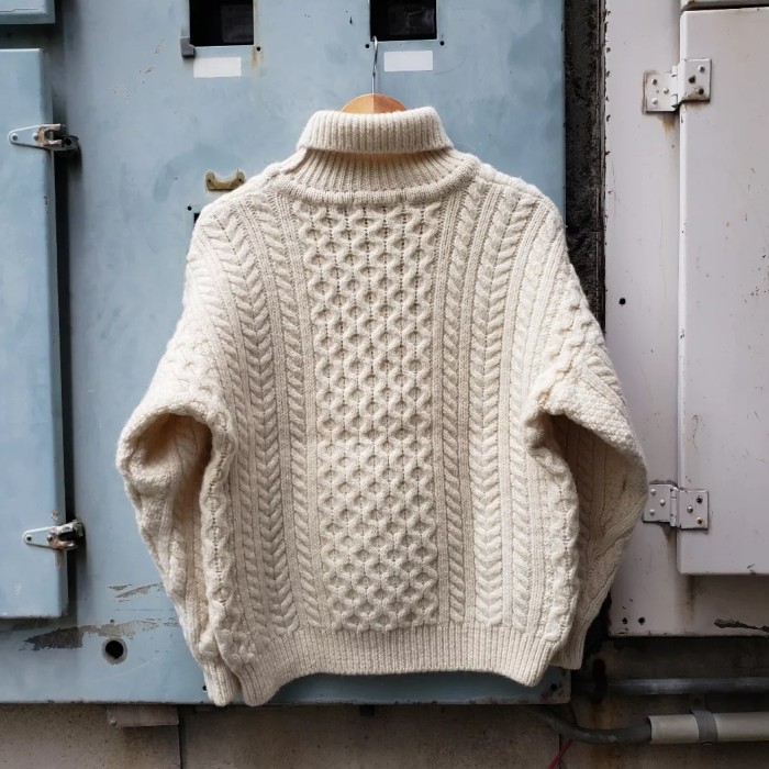 UK "Glen Prince" Fishermen Knit | Vintage.City 古着屋、古着コーデ情報を発信
