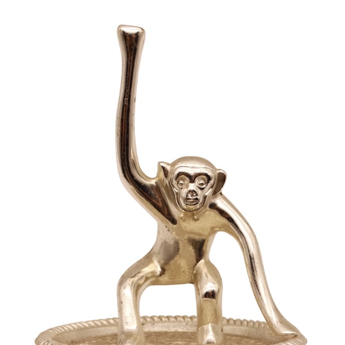 Silver Tone Monkey Jewelry Holder | Vintage.City 빈티지숍, 빈티지 코디 정보