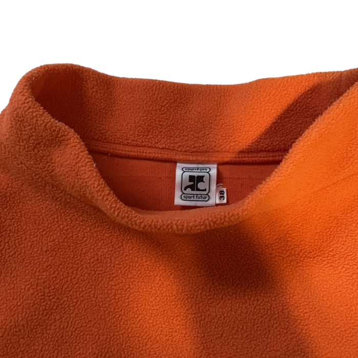 Courreges Fleece Top Orange | Vintage.City 빈티지숍, 빈티지 코디 정보