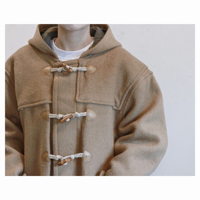 Vintage Hooded Melton Duffle Coat | Vintage.City 빈티지숍, 빈티지 코디 정보