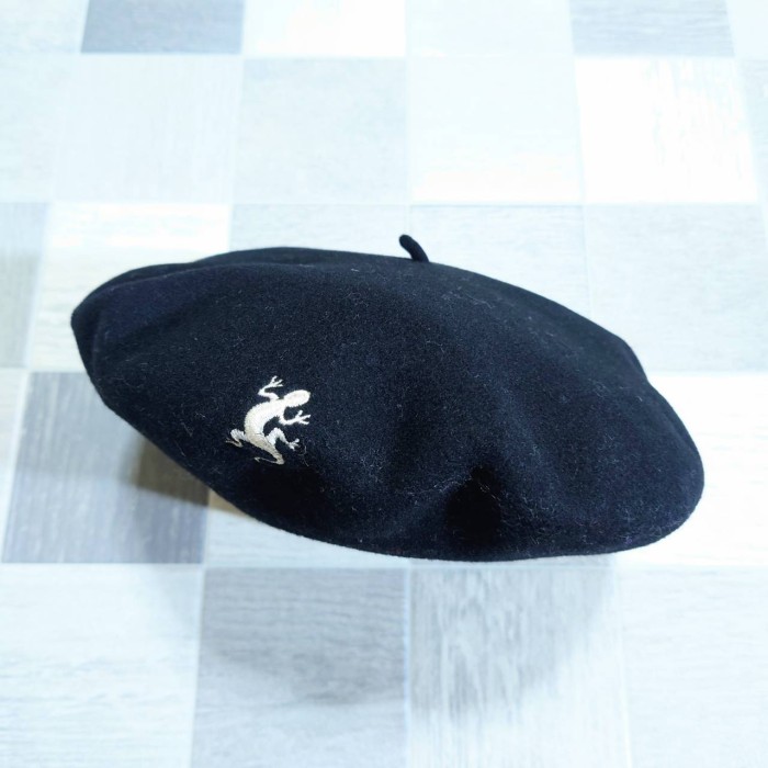 agnes b. ENFANT フランス製 ウール リザード 刺繍 ベレー帽 | Vintage.City 빈티지숍, 빈티지 코디 정보