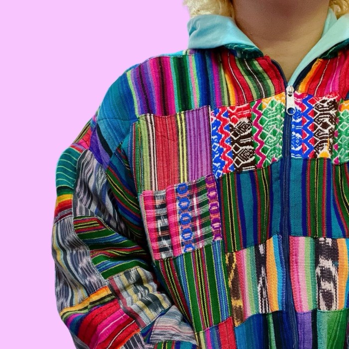 グアテマラ刺繍パッチワークジャケット/2354 | Vintage.City