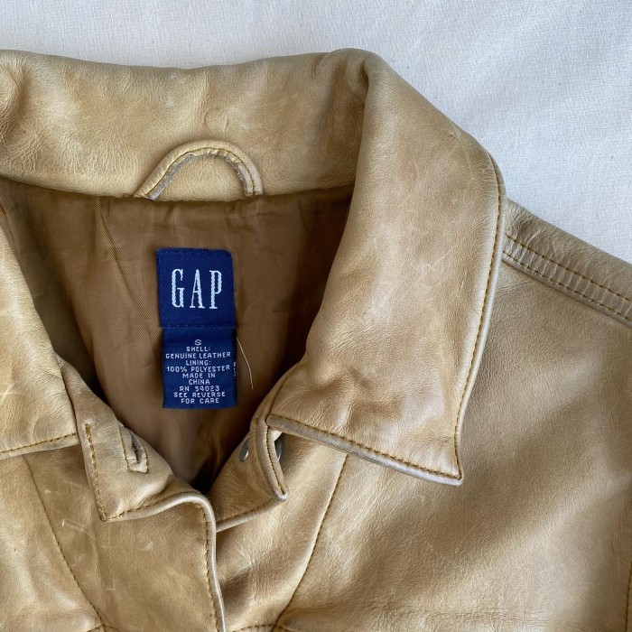 90~00s / 《GAP》レザートラッカージャケット | Vintage.City 古着屋、古着コーデ情報を発信