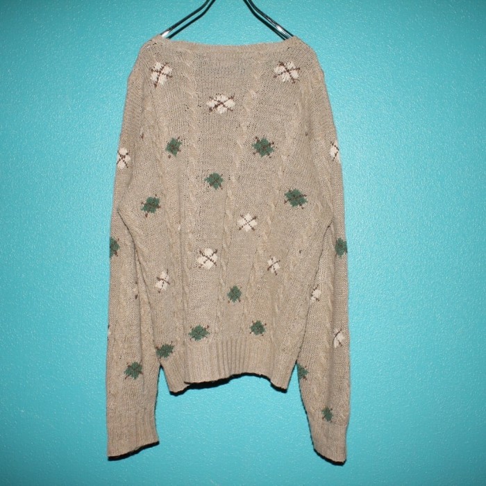 90s Ralph Lauren Linen Hand Knit | Vintage.City 古着屋、古着コーデ情報を発信
