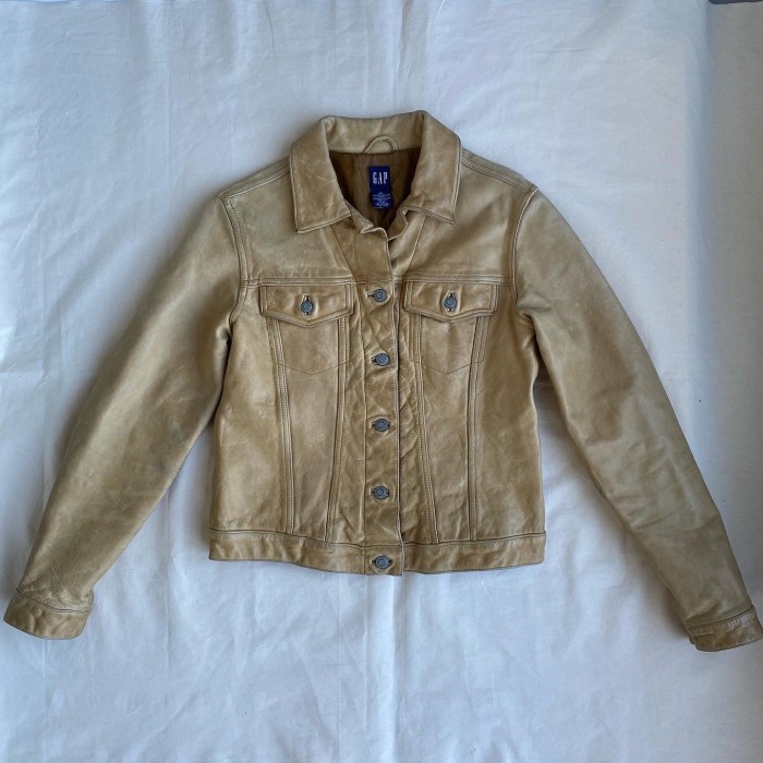 90~00s / 《GAP》レザートラッカージャケット | Vintage.City 古着屋、古着コーデ情報を発信