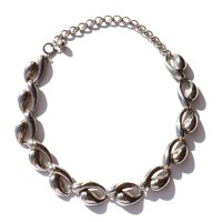 80s vintage silver color volume necklace | Vintage.City ヴィンテージ 古着