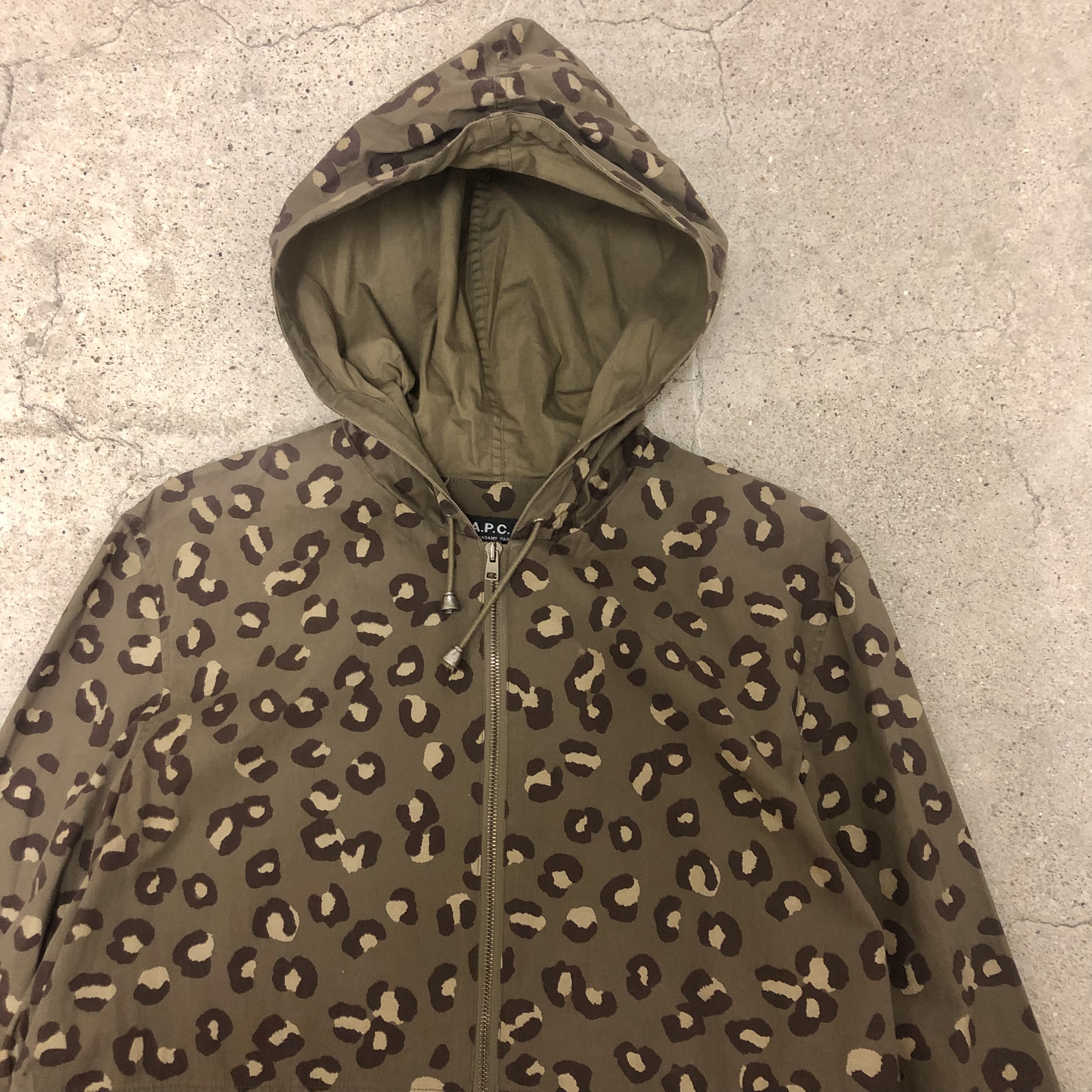 A.P.C/Leopard zip hoodie/M/レオパード柄 | Vintage.City