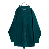80-90s North Crest L/S green fleece shir | Vintage.City ヴィンテージ 古着