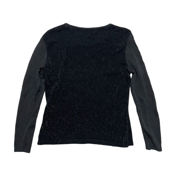 Donna Uno See-through Sleeves Tee Black | Vintage.City 빈티지숍, 빈티지 코디 정보