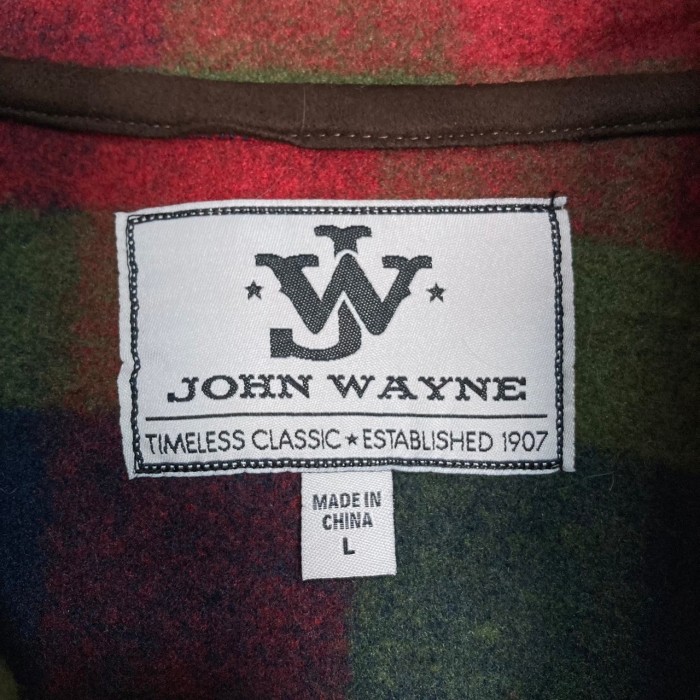 90s JOHN WAYNE half button check shirt | Vintage.City 古着屋、古着コーデ情報を発信