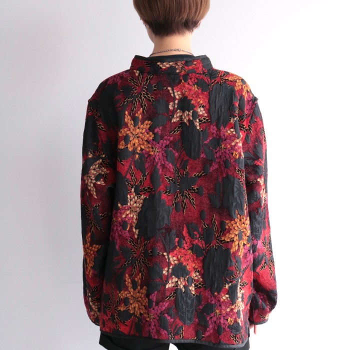 Vintage flower pattern reversible jacket | Vintage.City 古着屋、古着コーデ情報を発信
