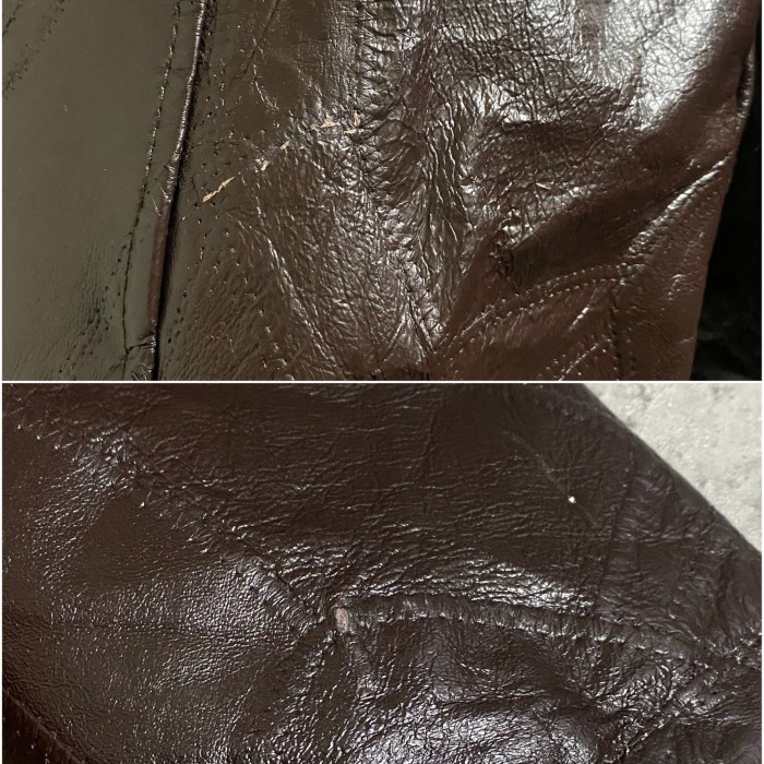 patchwork design leather jacket | Vintage.City 빈티지숍, 빈티지 코디 정보
