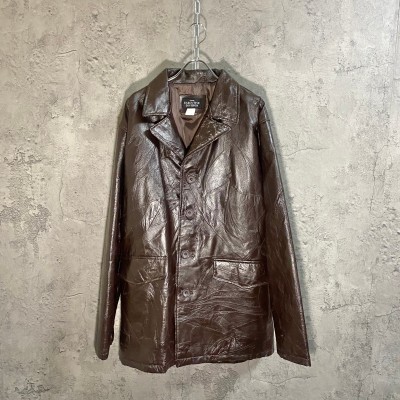 patchwork design leather jacket | Vintage.City ヴィンテージ 古着