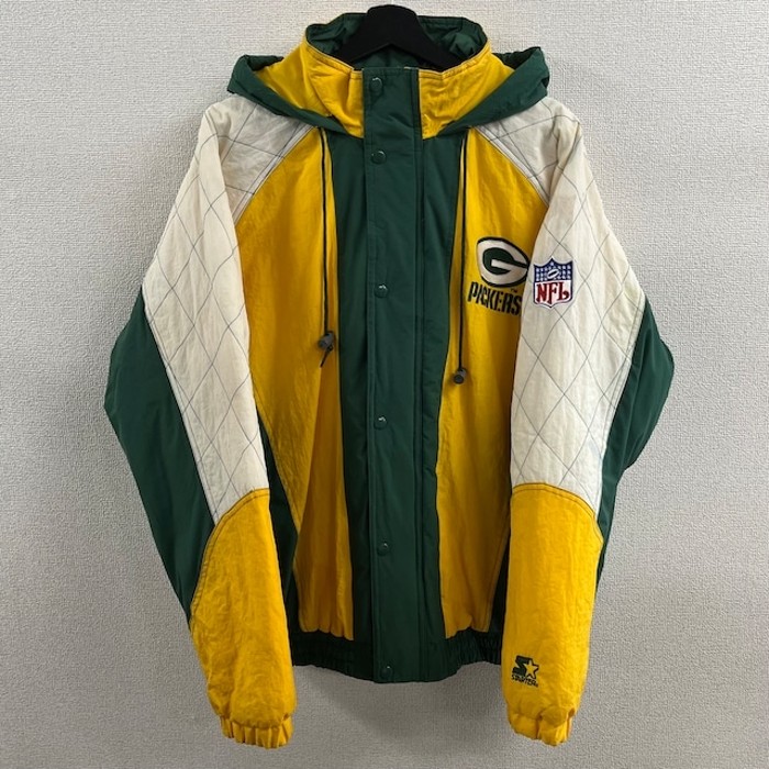 90s スターター NFL グリーンベイパッカーズ 中綿ナイロンジャケット 