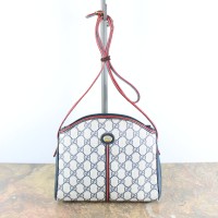 OLD GUCCI GG PATTERNED SPIPING LINE LOGO SHOULDER BAG MADE IN ITALY/オールドグッチGG柄パイピングラインロゴショルダーバッグ | Vintage.City 빈티지숍, 빈티지 코디 정보