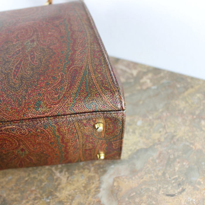 ETRO PAISLEY PATTERNED LOGO HAND BAG MADE IN ITALY/エトロペイズリー柄ロゴハンドバッグ | Vintage.City Vintage Shops, Vintage Fashion Trends