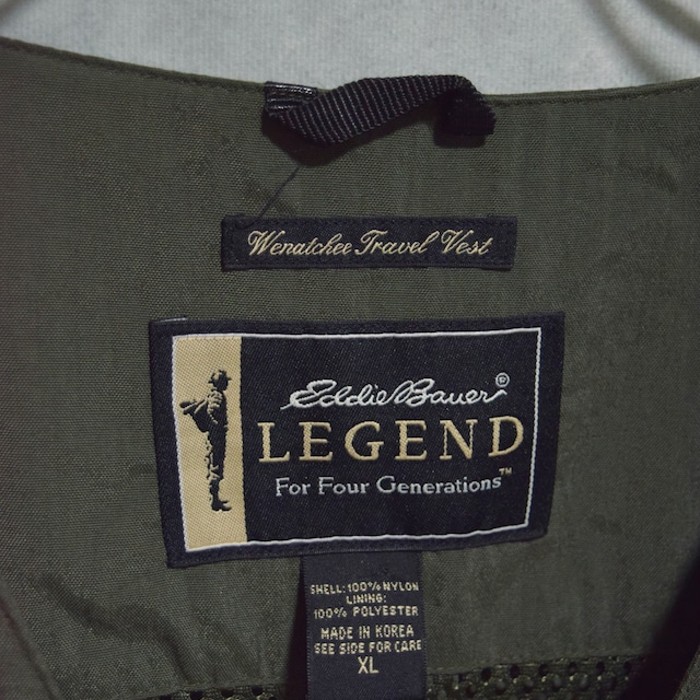 90s " eddie bauer / legend " nylon fishing vest | Vintage.City 빈티지숍, 빈티지 코디 정보