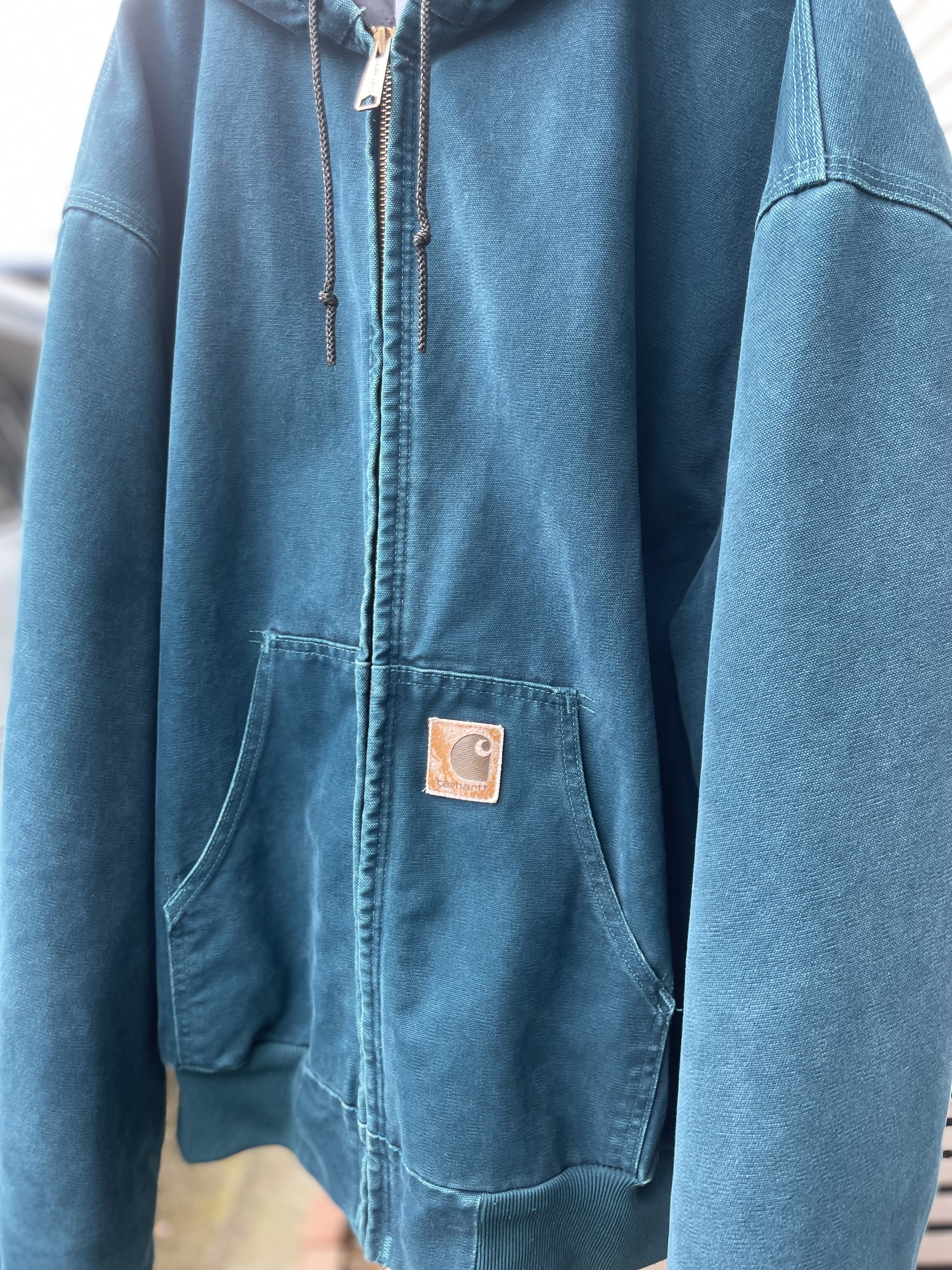 希少カラー カーハート アクティブジャケット 青緑 2XL ターコイズ 美