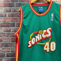 90s NBA チャンピオン Champion ショーン ケンプ  シアトル スーパーソニックス タンクトップ ユニフォーム ゲームシャツ | Vintage.City ヴィンテージ 古着