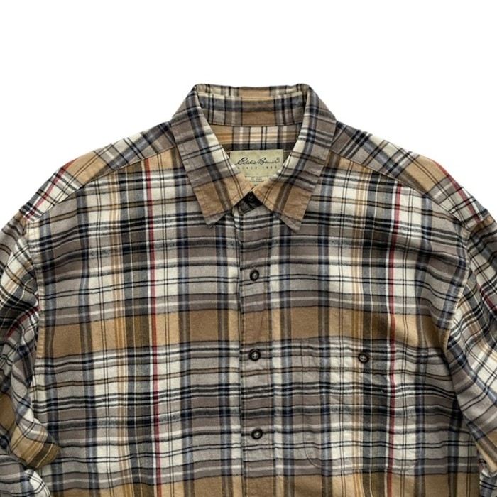 Eddie Bauer check flannel shirt | Vintage.City 古着屋、古着コーデ情報を発信