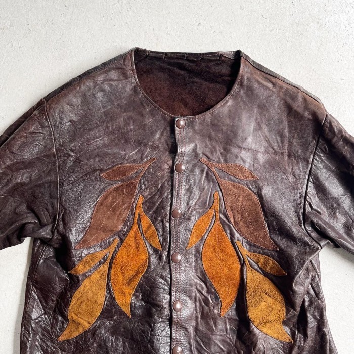 1970s  EAST WEST MUSICAL INSTRUMENTS Leather Jacket | Vintage.City Vintage Shops, Vintage Fashion Trends