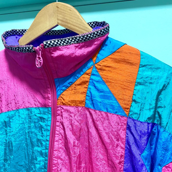 80s-90s／pink patch nylon jacket | Vintage.City 古着屋、古着コーデ情報を発信