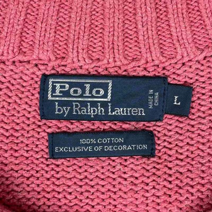 古着 Ralph Lauren ハーフジップ コットン セーター | Vintage.City 빈티지숍, 빈티지 코디 정보