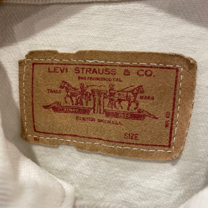 LEVI'S ホワイトデニムGジャン | Vintage.City 古着屋、古着コーデ情報を発信
