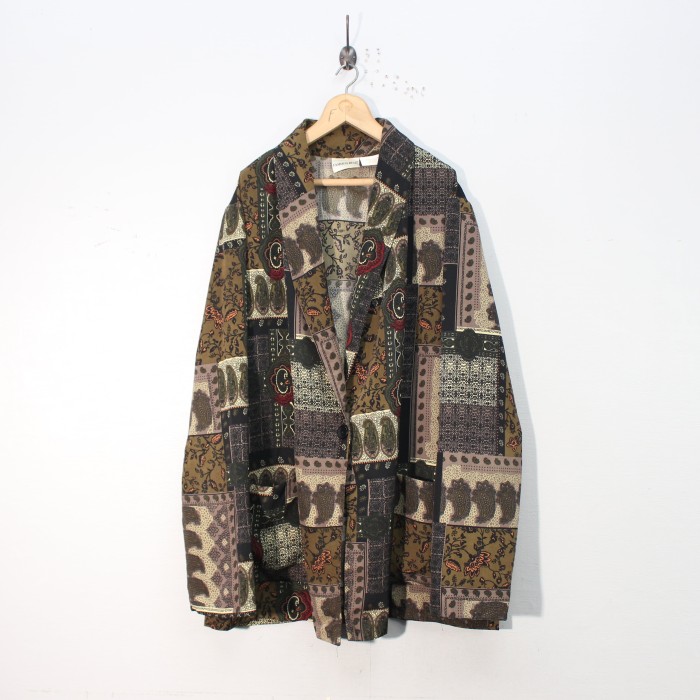 USA VINTAGE CRAZY PATTERNED DESIGN OVER JACKET/アメリカ古着クレイジーパターンデザインオーバージャケット | Vintage.City 빈티지숍, 빈티지 코디 정보