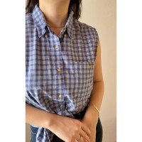 《NEW》Sleeveless button up shirt | Vintage.City 빈티지숍, 빈티지 코디 정보
