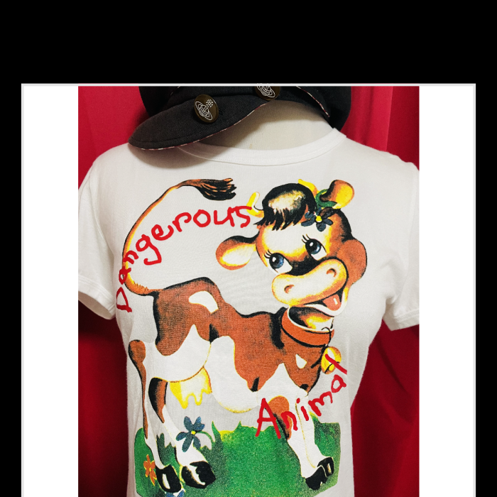 Vivienne Westwood ロゴTシャツ　白色　インポート　カラーオーブ