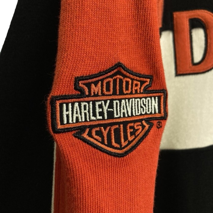 HARLEY-DAVIDSON design cotton knit sew | Vintage.City 古着屋、古着コーデ情報を発信