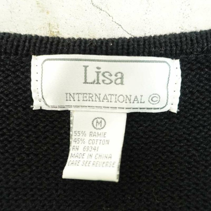 古着 Lisa INTERNATIONALS Vネック ニットベスト | Vintage.City 古着屋、古着コーデ情報を発信