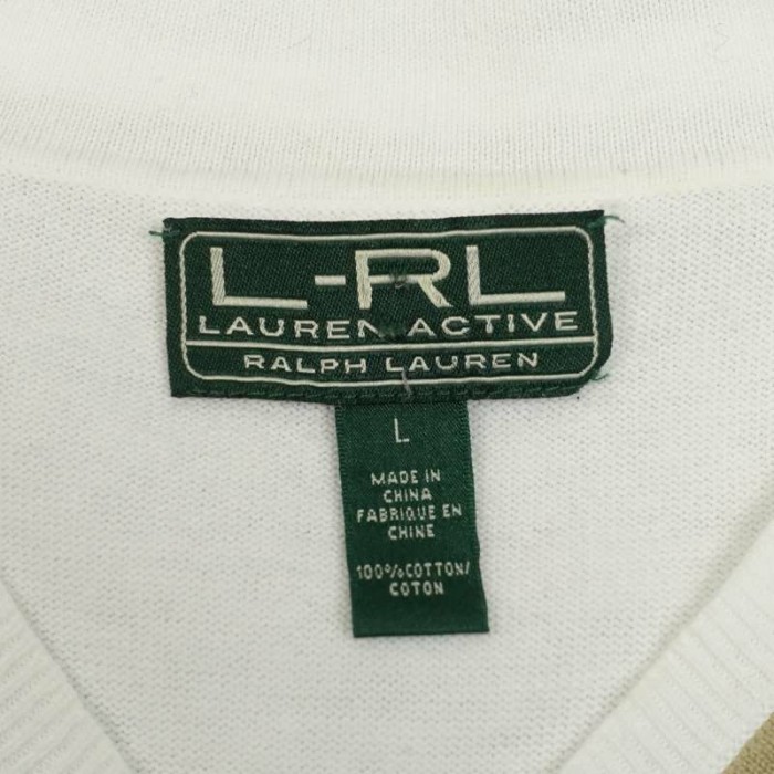 古着 L-RL LAUREN ACTIVE 半袖チルデンニットセーター | Vintage.City 빈티지숍, 빈티지 코디 정보