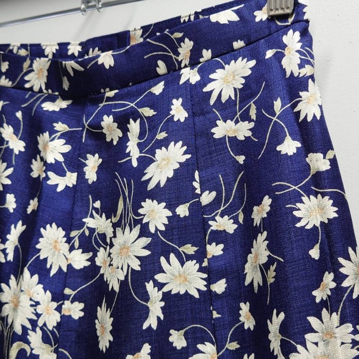 UNKNOWN 花柄 ペプラム ブラウス スカート セットアップ ネイビー | Vintage.City 빈티지숍, 빈티지 코디 정보