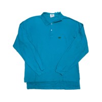80's 90's LACOSTE IZOD polo shirt long sleeve turquoise blue | Vintage.City 古着屋、古着コーデ情報を発信