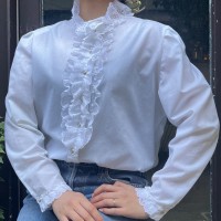 lace stand collar blouse | Vintage.City 빈티지숍, 빈티지 코디 정보