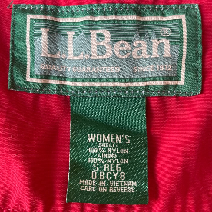L.L.Bean ナイロンジャケット レッド | Vintage.City 古着屋、古着コーデ情報を発信