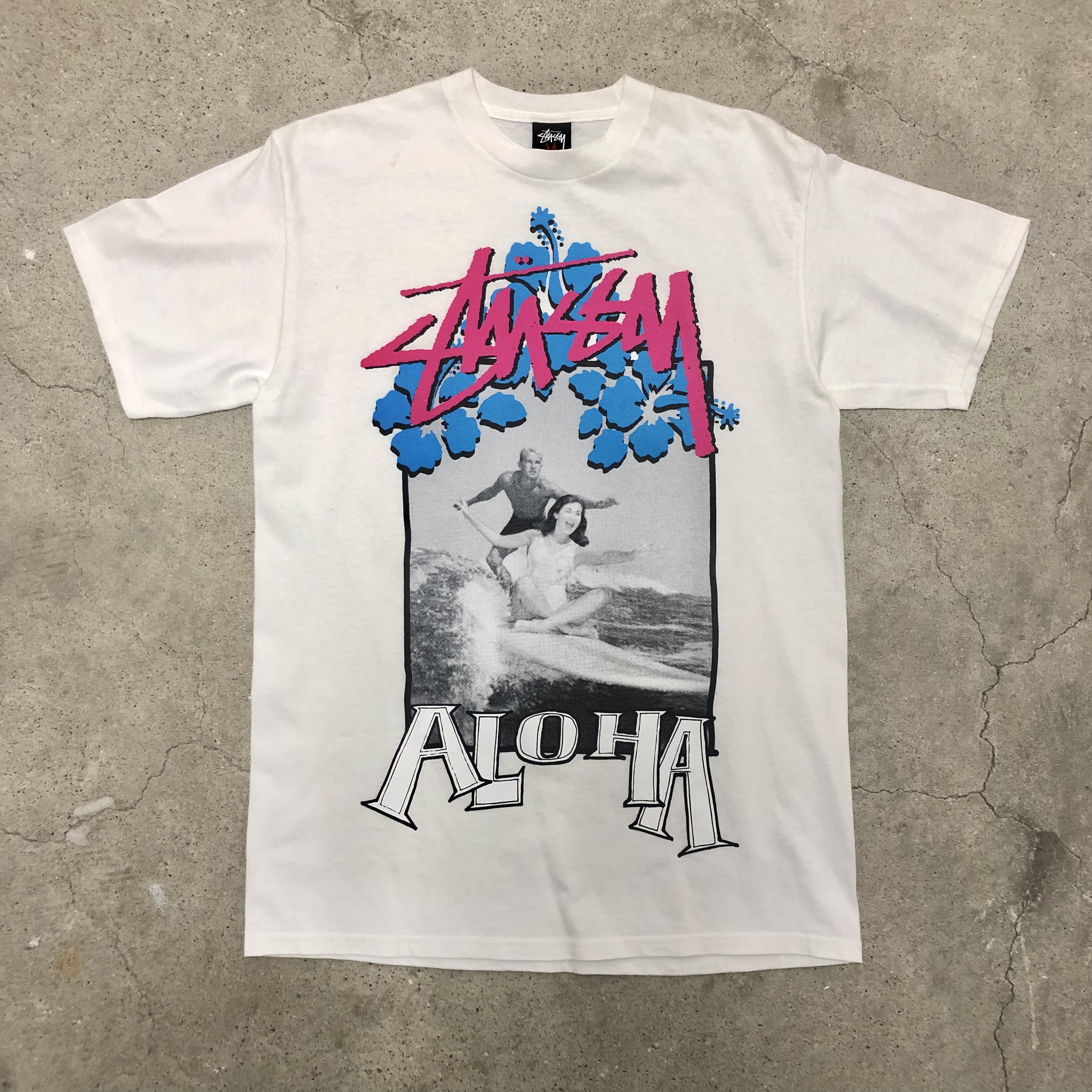 STUSSY   90’s   ハワイ   フォトプリント  Tシャツ   新品