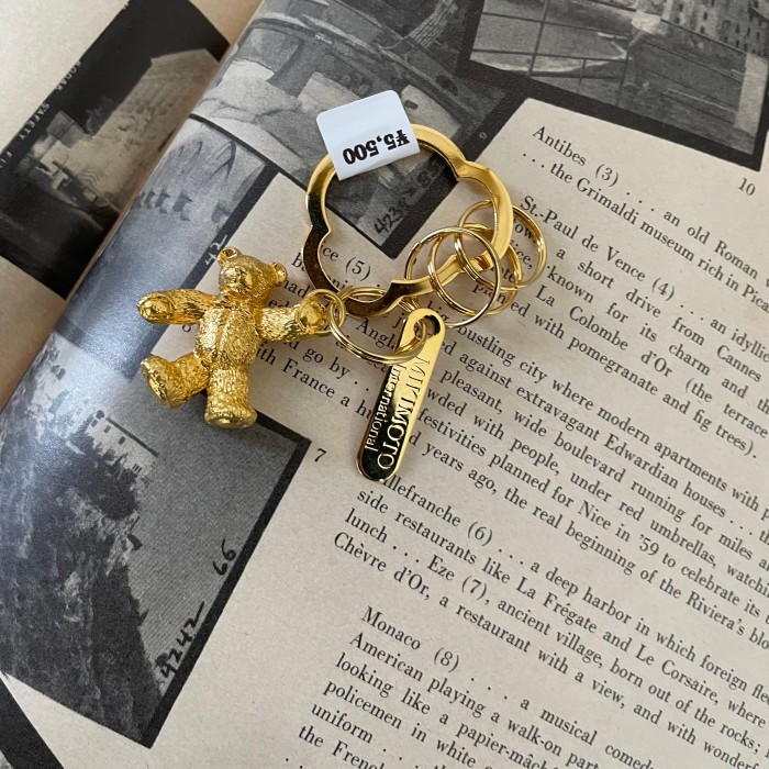 Mikimoto Bear Key Chain Gold | Vintage.City 古着屋、古着コーデ情報を発信