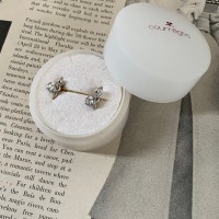 Courreges Heart Stone Earrings Silver | Vintage.City 古着屋、古着コーデ情報を発信