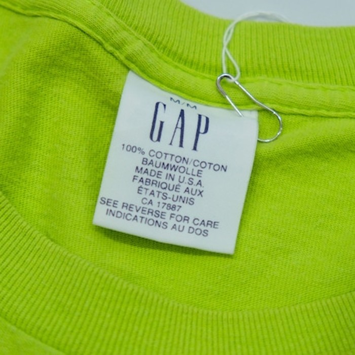 90s GAP s/s t-shirt "USA made" | Vintage.City 古着屋、古着コーデ情報を発信
