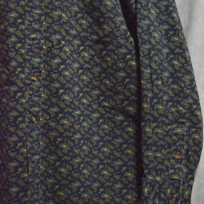 old " gant " paisley pattern cotton BD shirts | Vintage.City 빈티지숍, 빈티지 코디 정보