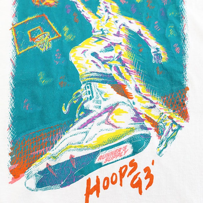 90s Unknown Basket Ball Art Graphic T-Shirt Size XL 相当 | Vintage.City 빈티지숍, 빈티지 코디 정보
