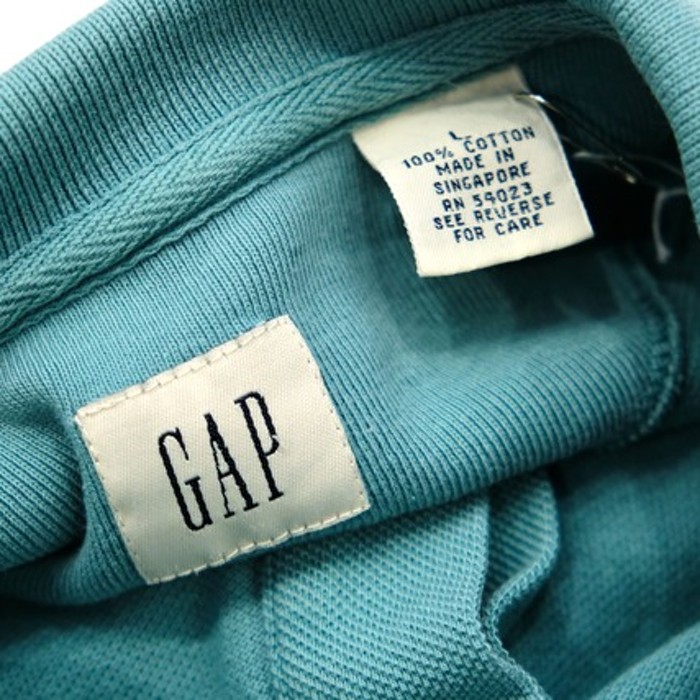 90s GAP l/s polo shirt | Vintage.City 古着屋、古着コーデ情報を発信