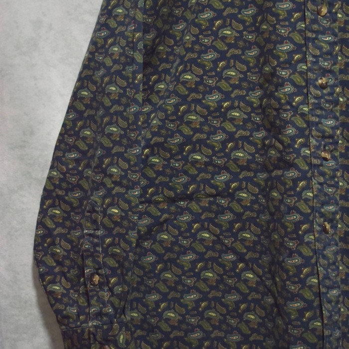 old " gant " paisley pattern cotton BD shirts | Vintage.City 古着屋、古着コーデ情報を発信