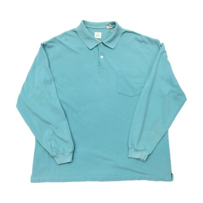 90s GAP l/s polo shirt | Vintage.City 빈티지숍, 빈티지 코디 정보