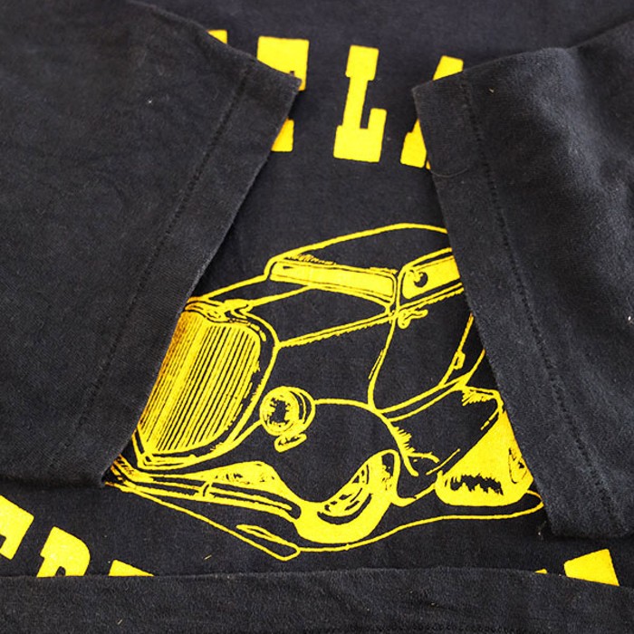 80s USA HANES Black×Yellow Motorcycle Both Graphic T-Shirt Size XL | Vintage.City 古着屋、古着コーデ情報を発信