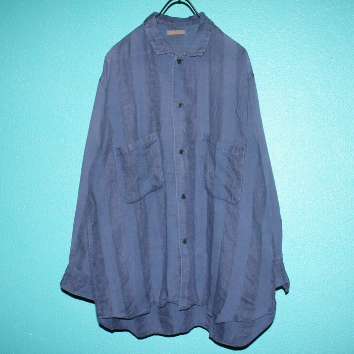 90s Y's Stripe Pattern Shirt | Vintage.City 빈티지숍, 빈티지 코디 정보