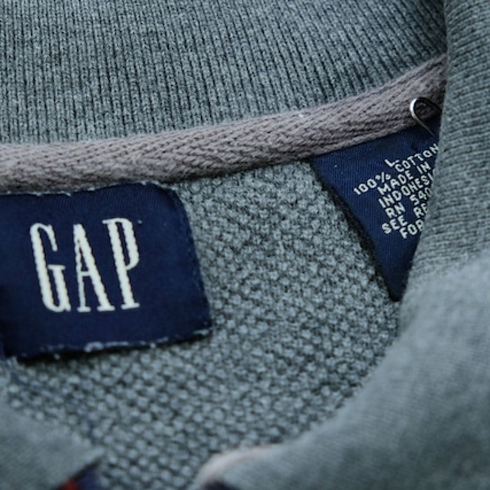 90s GAP l/s polo shirt | Vintage.City 古着屋、古着コーデ情報を発信